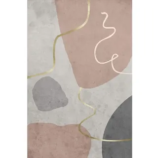 MANI TEXTILE - Teppich Simply Rosa, Maße: 80 x 150 cm