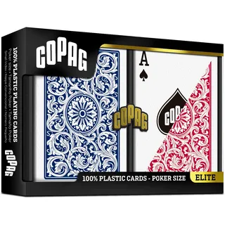 Cartamundi Deutschland COPAG Elite - Jumbo Face - 2 Index - Blue/Red Double-Deck