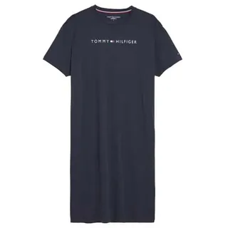 Tommy Hilfiger Roun Neck Kurzes Kleid - Navy Blazer - XS