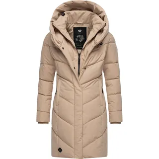 Steppmantel RAGWEAR "Steppmantel Natalka", Damen, Gr. XXL, grau (taupe24), Obermaterial: 100% Polyester PES.  Obermaterial: Futter: 100% Polyester PES. 100% Polyester PES., Mäntel Steppmantel