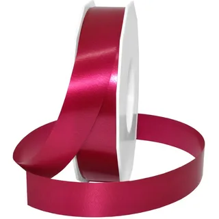 Präsent C.E. PATTBERG Geschenkband Bordeaux, 91 Meter Ringelband 25 mm zum Basteln, Dekorieren & Verpacken von Geschenken zu jedem Anlass