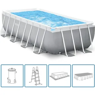 INTEX Pool-Set Prism Frame Rechteckig 488x244x107 cm 26792GN