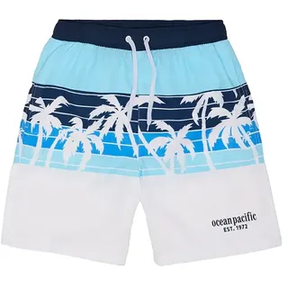 Ocean Pacific Wavelet Badeshorts - White / Multicolour - XL