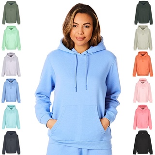 Light & Shade LSLSWT005 Super Soft Touch Loungewear Kapuzen-Sweatshirt-Oberteil für Damen, Lila, XS