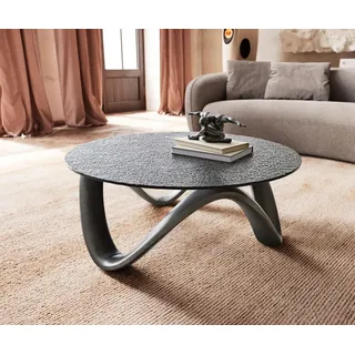 DeLife Couchtisch Tanju Grau/Silber 90 x 90 cm