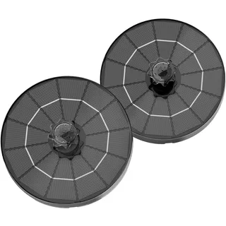 AISITIN 2PCS Solar Springbrunnen für Außen mit Düsenaufbewahrung, 3,5W Solarbrunnen für Draussen mit 4 Sprüh Effekten und 3 Stützstangen, Solar Schwimmender Fontäne Pumpe für Garten,Vogel-Bad,Teich