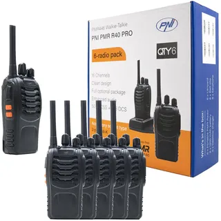 PNI R40 Pro Pmr-walkie-talkie 6 Einheiten - Black - One Size