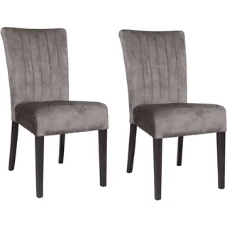 Home Affaire 4-Fußstuhl Polyester braun 2er Set