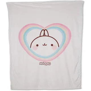 NICI Kuscheldecke Molang 140 x 175 cm I Kuscheldecke für Babys & Kinder I Flauschige Plüschdecke I Warme Decke für Mädchen & Jungen – 48229, Pink