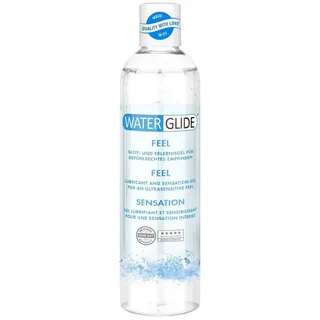 Waterglide EIS Gleitgel Waterglide Feel, Gleitmittel auf Wasserbasis mit Langzeitwirkung, Intimgel für gefühlsechtes Empfinden, transparent, 300 ml