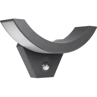Maclean Brackets Außenwandleuchte Aluminium 16,0 cm inkl. Bewegungsmelder grau