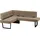Eckbank »Martina«, modernes Design, Gestell aus massivem Metall