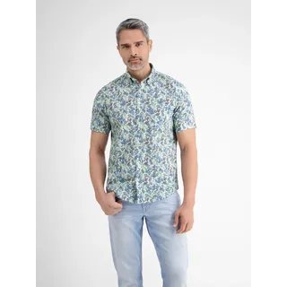 Lerros Kurzarmhemd floral bedruckt Weiß L