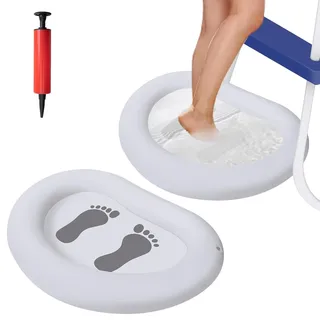 2Stück 87x65cm Aufblasbares Fußbecken - Pool Fussbad -Fussbad für Pool Wanne Spa Schwimmbecken Whirlpool oder Pool Aufstellpools