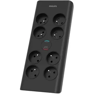 Philips Steckdosenleiste 2 m Schwarz 8 St.
