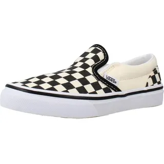 Vans Classic On Turnschuhe Ohne Schnürsenkel - Checkerboard Black / White - EU 27 1/2