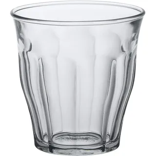 Duralex 1024AC04A0111 Picardie Quatre Trinkglas, Wasserglas, Saftglas, 130ml, Glas, transparent, 4 Stück