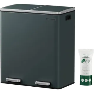 Songmics Mülltrenner 30 l Grau