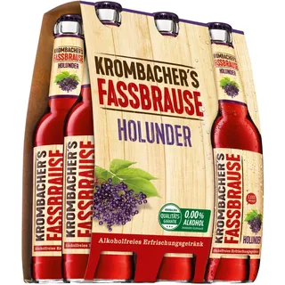 Krombacher Fassbrause Holunder Erfrischungsgetränk 330ml 6er Pack