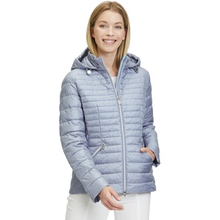 Betty Barclay Damen Steppjacke mit Abnehmbarer Kapuze Blau,46