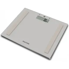 Salter, Personenwaage, 9113 GY3R Compact Glass Analyser Bathroom Scales - Grey (150 kg)