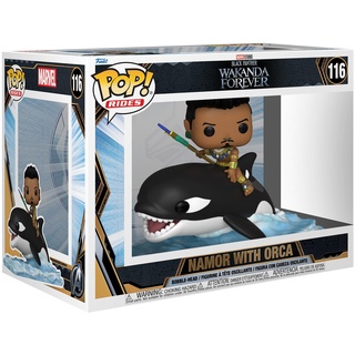 Funko Pop! Ride Super Deluxe: Black Panther: Wakanda Forever - Namor with Orca - Vinyl-Sammelfigur - Geschenkidee - Offizielle Handelswaren - Spielzeug Für Kinder und Erwachsene - Movies Fans