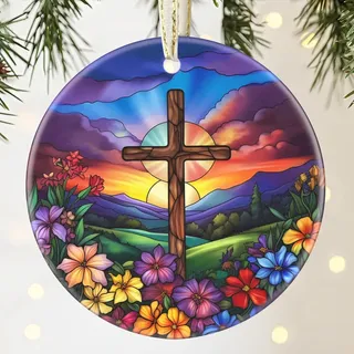 Krippenornamente, Krippe Anhänger, Jesus Ornament, Acryl Weihnachtskrippe Ornament, Weihnachten Jesus Krippen Ornamente, Weihnachts Krippe Hängedeko, Weihnachtsschmuck
