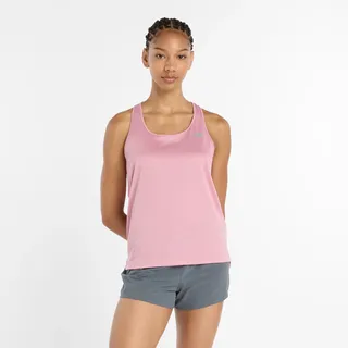Tanktop NEW BALANCE "Sport Essentials Tank Womens TOP-36325", Damen, Gr. XXL, rosa (pink taffy (677)), Web, Obermaterial: 100% Polyester, lässig geschnitten, Rundhals, Tops Tanktop, mit Ringerrücken, ärmellos, aus Polyester, lockere Passform