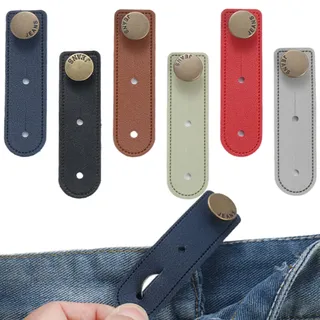 Hosenbunderweiterung, 6 Stück Knopf Hosenerweiterung Schwangerschaft, Expanders Knopfverlängerung für Jeans Damen Herren, Taillenverlängerungen Einstellbar für Hosen Jeans Röcke Umstandshose