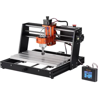 Vevor CNC-Fräsmaschine, 120 W, Graviermaschine, 3-Achsen-GRBL-Steuerung, Holzgravur-Schnitzfräsmaschinen-Kit, 300 x 200 x 72 mm Arbeitsbereich 1200 U/min für Holz, Acryl, MDF, PVC, Kunststoffschaum