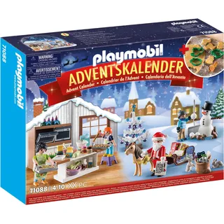PLAYMOBIL Weihnachten 71088 Adventskalender Weihnachtsbacken - Bunt