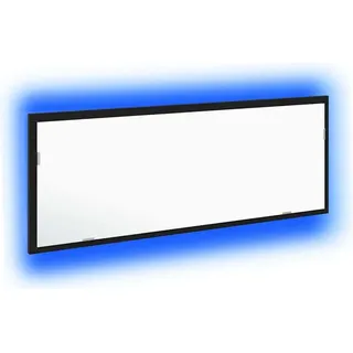 vidaXL LED Badspiegel Schwarz Eiche 100x8,5x37 cm - Schwarz