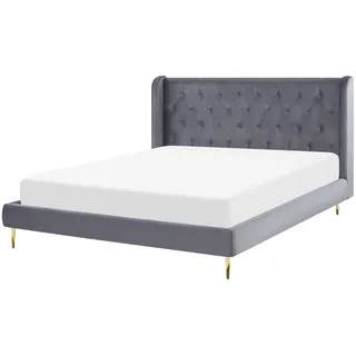 Beliani Forbach 160 x 200 cm Grau