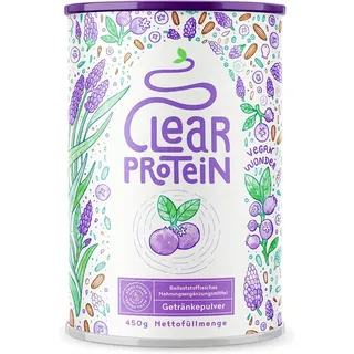 Erfrischendes, klares veganes Proteinpulver - Blaubeere Lavendel 400 g