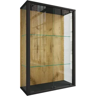 VCM Wandvitrine Udina M 60 x 25 x 0 cm Schwarz