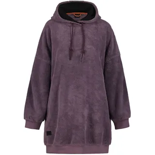 Kapuzensweatshirt ICEPEAK "D OVERSIZE HOODIE ACERRAT", Damen, Gr. M, lila (violet), Fleece, Obermaterial: 100% Polyester, unifarben, hoch geschlossener Ausschnitt, weit angesetztes Bündchen, Sweatshirts Kapuzensweatshirt, mit hoch geschlossenem Ausschnitt, mit Kapuze und Kordelzug
