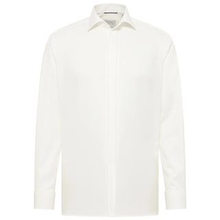 Langarmhemd ETERNA "MODERN FIT", Herren, Gr. 43, verlängerte Ärmellängen, beige (sandfarben), Twill, 100% cotton, tailliert, Umschlagmanschette, Hemden Langarmhemd, NON IRON (bügelfrei)