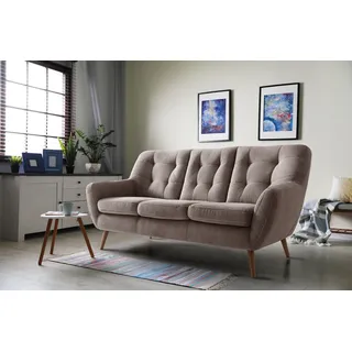 exxpo - sofa fashion Couch 3-Sitzer braun