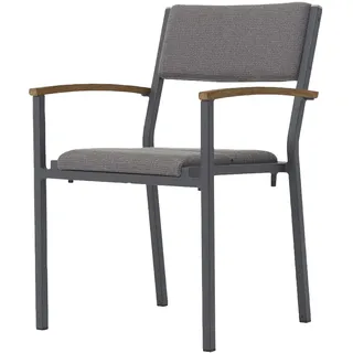 Zebra Quadux Stapelsessel Aluminium/Tuvatextil