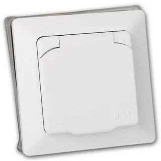 ChiliTec Schuko-Steckdose IP44 Unterputz Weiß 2 St.