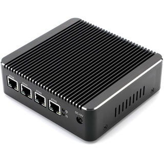 HSIPC Newer Celeron J4125 Quad Core Firewall Micro Appliance, Mini PC, Nano PC, Router PC with 8G RAM 128G SSD, 4*i226 2.5GBE Port AES-NI Compatible with pfsense opnsense......