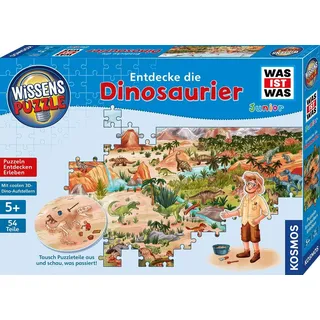 Kosmos Wissenspuzzle: WAS IST WAS Junior - Entdecke die Dinosaurier,