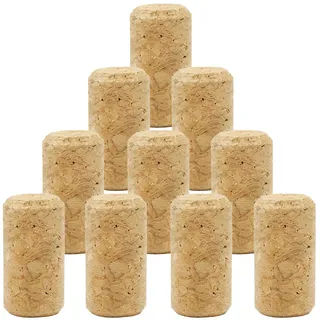 10 Stück Korken,Weinkorken,Kork,Korken zum Basteln,Flaschenkorken,Weinkorken zum Basteln,Bastelkorken,Cork,für Verschiedene Weinflaschen und DIY-Dekorationen,Länge 38mm,Ø 21mm