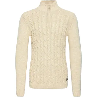 Troyer SOLID "Troyer SDRichart", Herren, Gr. M, beige (oatmeal melange), Obermaterial: 70% Baumwolle CO recyc.. 30% Polyester Pol. recyc.., Pullover Troyer