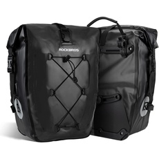 ROCKBROS Gepäckträgertasche Fahrradtasche für Gepäckträger 25L-32L 100% Wasserdicht Hinterradtaschen mit Tragegriff