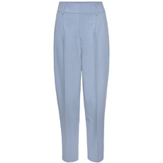 Bild von Anzughose, in trendiger 7/8-Länge, elegante Stoffhose, Business-Look, blau