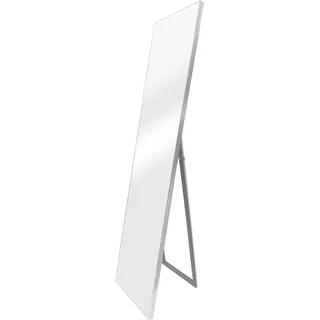 Standspiegel Barletta 150x35 cm Ganzkörperspiegel rechteckig Ankleidespiegel kippbar neigbar Silber - Silber