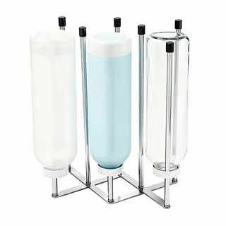 MxSplorion Flaschenhalter für SodaStream, Faltbarer Flaschen Abtropfständer, Edelstahl Abtropfgestell rutschfest wasserdichte, Abtropfgestell Flasche für Verschiedene Flaschen Tassen