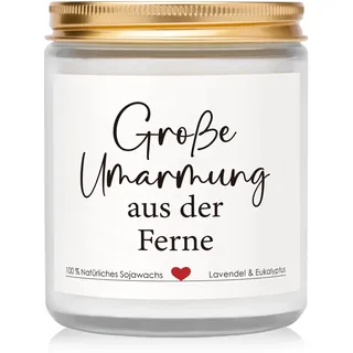 Gute Besserung Geschenke, Kerze mit Spruch, Große Umarmung aus der Ferne, Beste Kollegin Geschenk, Persönliches Geschenk für Freund, Nachhaltige Geschenke, Große KerzenGute Besserung