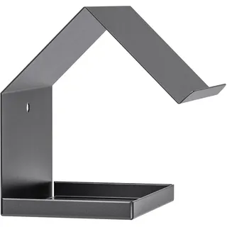 Alberts 355081 Vogelhäuschen Spitzdach | Nistkasten aus Stahl in verschiedenen Trendfarben | Vogelnest zum aufhängen oder hinstellen | Größe 145 x 150 x 180 mm